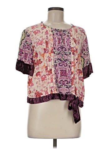 By Anthropologie Short Sleeve Blouse (view 1)