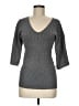Cable & Gauge Gray 3/4 Sleeve Top Size M - photo 1