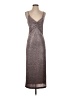David Lerner Metallic Gray Casual Dress Size S - photo 1