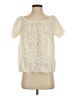 Joie Ivory Short Sleeve Blouse Size S - photo 1