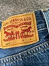 Levi's 100% Cotton Blue Denim Shorts Size 24 waist - photo 3
