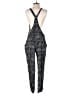 Wet Seal 100% Rayon Tweed Black Jumpsuit Size L - photo 2