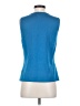 St. John Blue Sleeveless Top Size S - photo 2