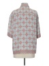 Max Studio 100% Polyester Print Gray 3/4 Sleeve Blouse Size XS - photo 2