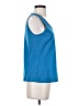 St. John Blue Sleeveless Top Size S - photo 4