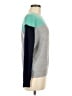 Aqua 100% Cashmere Color Block Gray Cashmere Pullover Sweater Size M - photo 4