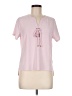 Love Scarlett Pink Short Sleeve Blouse Size M - photo 1