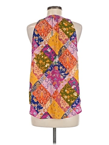 Rose + Olive Sleeveless Blouse (view 2)