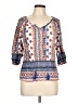Cato Blue 3/4 Sleeve Blouse Size L - photo 1