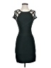 Bebe Solid Black Cocktail Dress Size S - photo 1