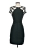 Bebe Solid Black Cocktail Dress Size S - photo 2