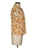 Odille Floral Orange Short Sleeve Blouse Size 4 - photo 4