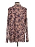 D&Co. Paisley Brown Long Sleeve Blouse Size XL - photo 2