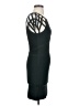 Bebe Solid Black Cocktail Dress Size S - photo 4