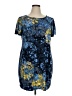 Alfani Graphic Blue Casual Dress Size 1X - photo 1
