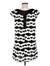 Tramp 100% Polyester Graphic Black Casual Dress Size M - photo 2