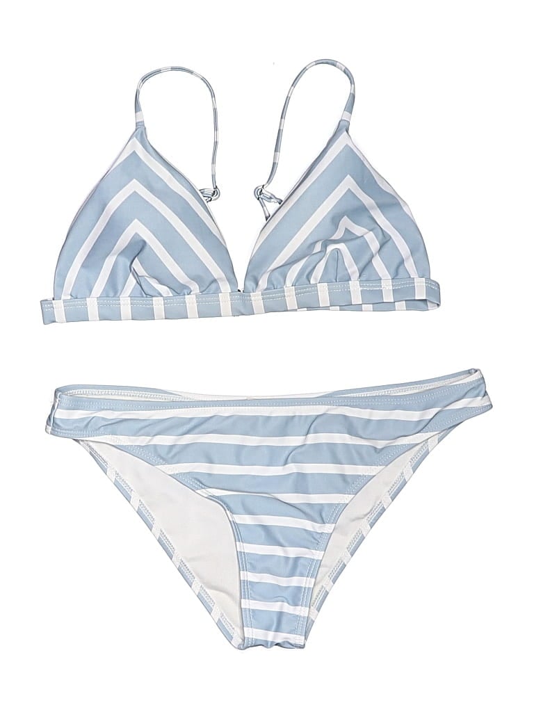 Pre-owned Unbranded Two Piece Swimsuit In Blue