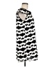 Tramp 100% Polyester Graphic Black Casual Dress Size M - photo 4