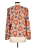 1.State 100% Polyester Orange Long Sleeve Blouse Size L - photo 2