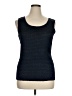 Ashley Stewart 100% Polyester Black Tank Top Size 14W-16W - photo 1