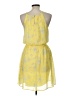 Blue Rain 100% Polyester Paisley Yellow Cocktail Dress Size L - photo 2