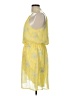 Blue Rain 100% Polyester Paisley Yellow Cocktail Dress Size L - photo 5
