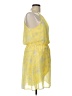 Blue Rain 100% Polyester Paisley Yellow Cocktail Dress Size L - photo 4