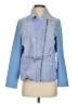 IMAN 100% Leather Color Block Blue Leather Jacket Size S - photo 1