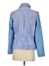 IMAN 100% Leather Color Block Blue Leather Jacket Size S - photo 2