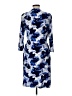Ellen Tracy Print Blue Casual Dress Size L - photo 2