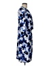 Ellen Tracy Print Blue Casual Dress Size L - photo 4