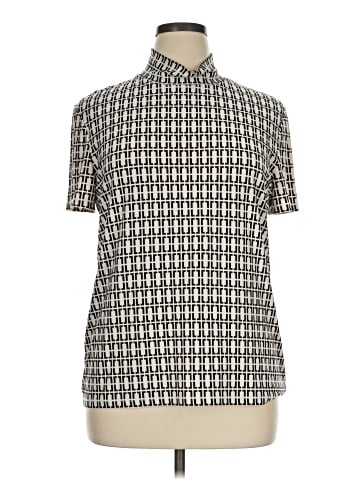 Anne Klein Short Sleeve Blouse (view 1)