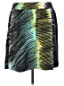 Ann Taylor LOFT 100% Polyester Graphic Teal Green Casual Skirt Size 10 - photo 1