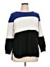 Cyrus Color Block Blue Pullover Sweater Size 1X - photo 1