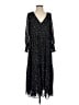 Madewell 100% Polyester Paisley Black Casual Dress Size XS - photo 1