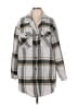 Love Tree 100% Polyester Plaid Gray Coat Size L - photo 1