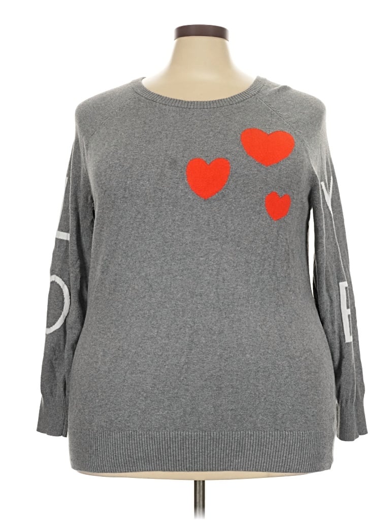 Pre-owned Torrid Pullover Sweater In Gray