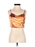 Christian Lacroix 100% Polyester Orange Sleeveless Top Size XXS - photo 1