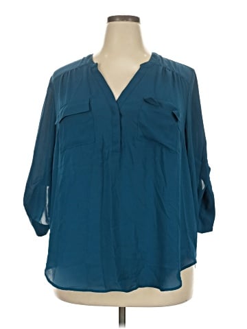 Torrid 3/4 Sleeve Blouse (view 1)