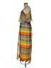 Red Camel 100% Polyester Print Orange Casual Dress Size L - photo 5