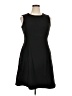 Eliza J Solid Black Cocktail Dress Size 14 - photo 1