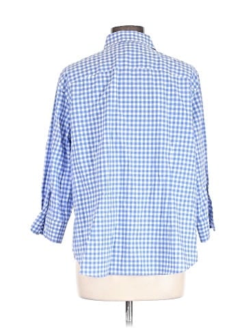 Chaps 3/4 Sleeve Button-Down Shirt (view 2)