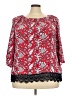 Ruby Rd. Paisley Red 3/4 Sleeve Blouse Size 4X (estimated) - photo 1