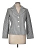 Talbots 100% Cotton Stripes Gray Blazer Size 8 Petite - photo 1