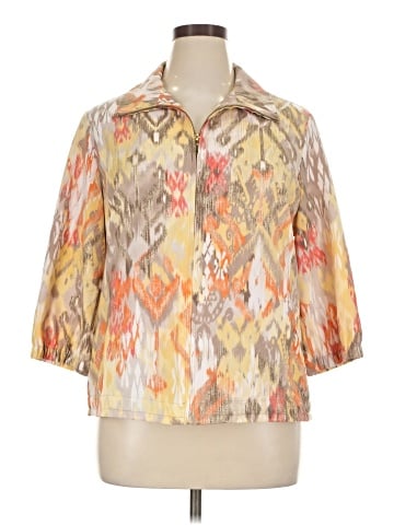 Zenergy by Chico's 3/4 Sleeve Button-Down Shirt (view 1)