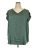 Montgomery Post Green Short Sleeve Blouse Size 2X - photo 1
