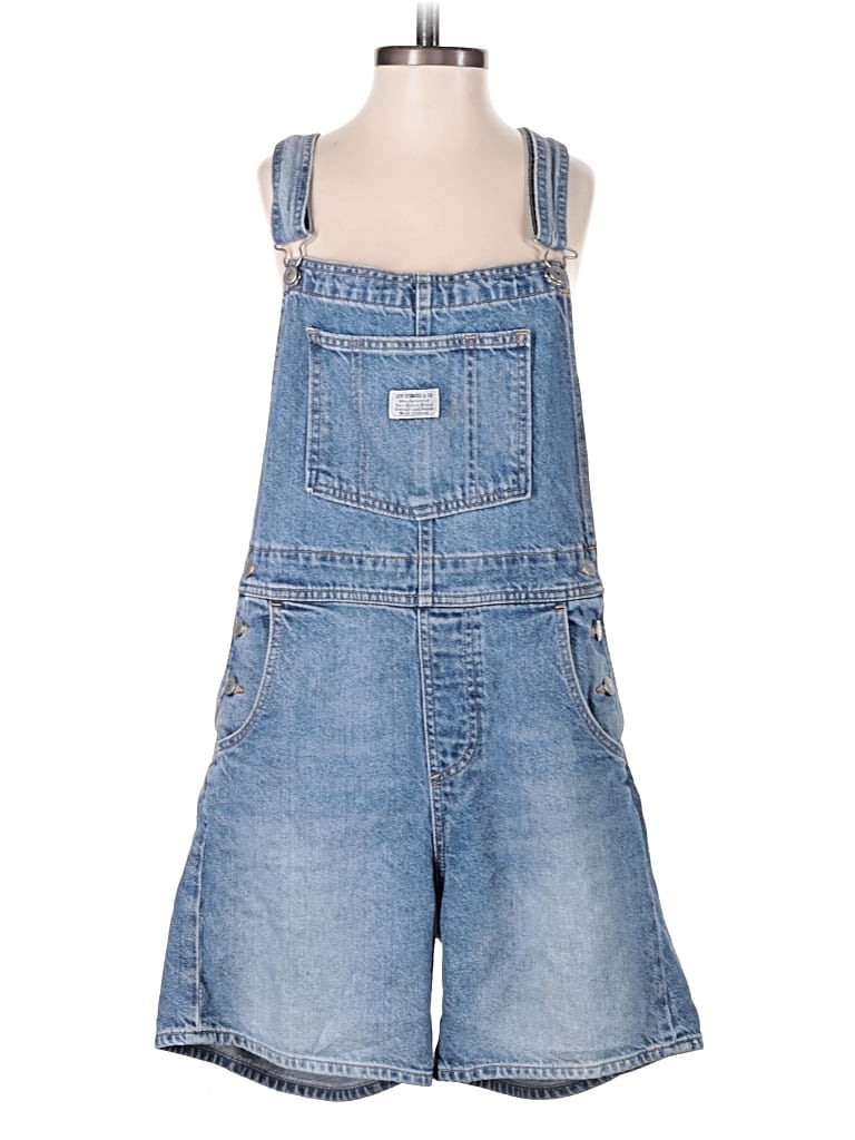 Pre-owned Levi's Overall Shorts In Blue