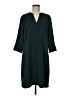H&M 100% Polyester Solid Green Casual Dress Size 8 - photo 1