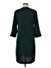 H&M 100% Polyester Solid Green Casual Dress Size 8 - photo 2