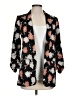 Calvin Klein 100% Polyester Floral Black Blazer Size 4 - photo 1